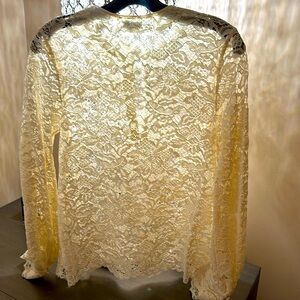 Long sleeve blouse, all lace size small